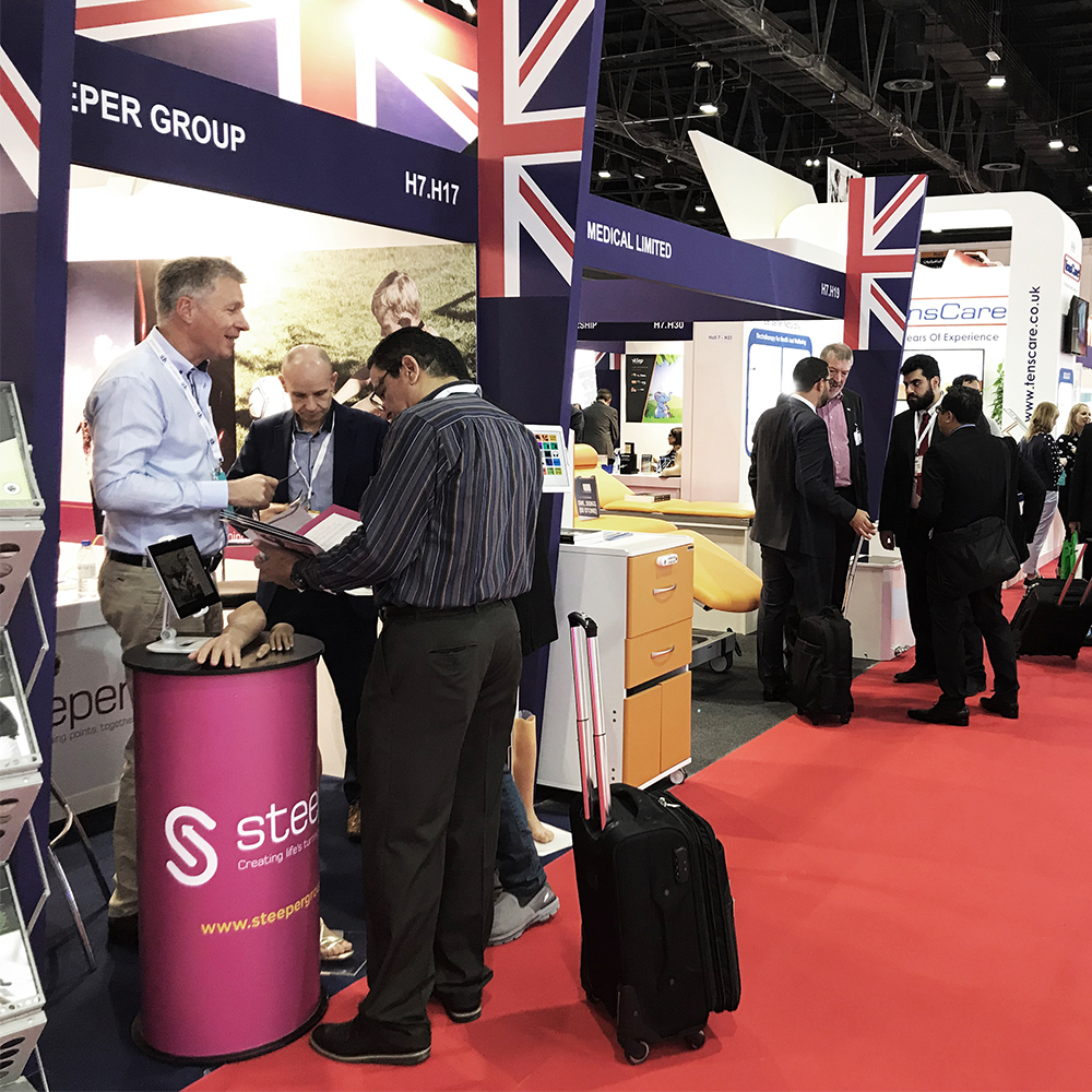 Steeper Exhibits at Arab Health in Dubai